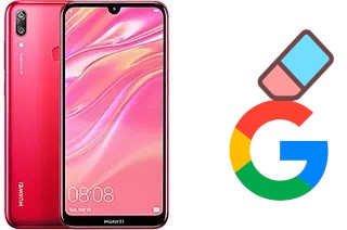 How to delete the Google account in Huawei Y7 Prime (2019)