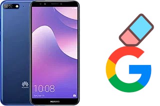 How to delete the Google account in Huawei Y7 Pro (2018)