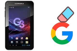 How to delete the Google account in Icemobile G3