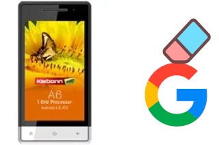 How to delete the Google account in Karbonn A6