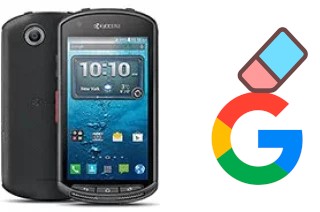 How to delete the Google account in Kyocera DuraForce