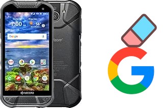 How to delete the Google account in Kyocera DuraForce Pro 2