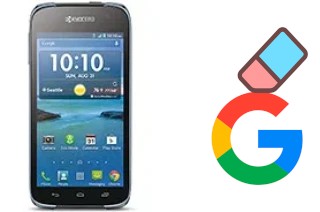 How to delete the Google account in Kyocera Hydro Life