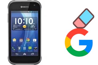 How to delete the Google account in Kyocera Hydro Xtrm