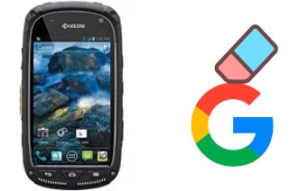 How to delete the Google account in Kyocera Torque E6710