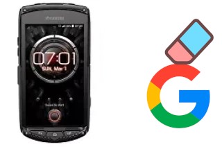 How to delete the Google account in Kyocera Torque KC-S701