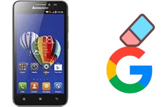 How to delete the Google account in Lenovo A606