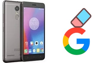 How to delete the Google account in Lenovo K6 Power