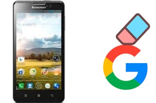 How to delete the Google account in Lenovo P780