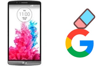 How to delete the Google account in LG G3 Screen