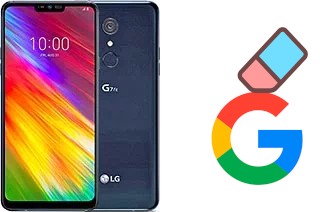 How to delete the Google account in LG G7 Fit