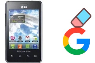 How to delete the Google account in LG Optimus L3 E405