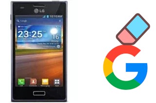 How to delete the Google account in LG Optimus L5 E610