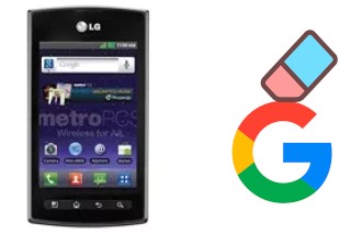 How to delete the Google account in LG Optimus M+ MS695