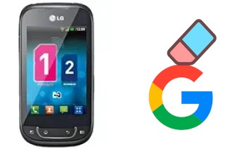 How to delete the Google account in LG Optimus Net Dual