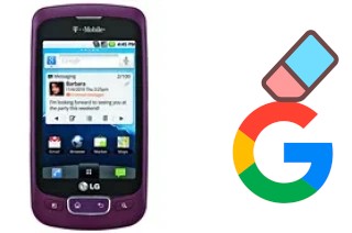 How to delete the Google account in LG Optimus T