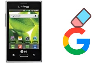 How to delete the Google account in LG Optimus Zone VS410