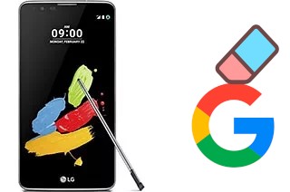 How to delete the Google account in LG Stylus 2