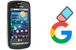 How to delete the Google account in LG Vortex VS660