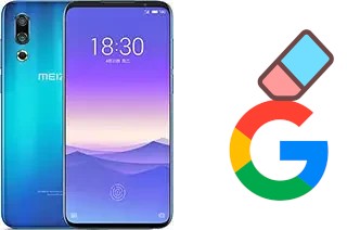 How to delete the Google account in Meizu 16s