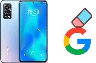 How to delete the Google account in Meizu 18x