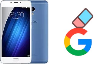 How to delete the Google account in Meizu M3e