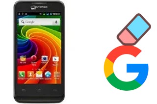 How to delete the Google account in Micromax A36 Bolt