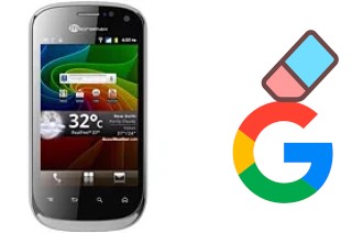 How to delete the Google account in Micromax A75