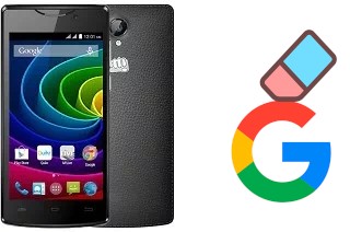 How to delete the Google account in Micromax Bolt D320