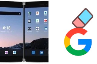 How to delete the Google account in Microsoft Surface Duo
