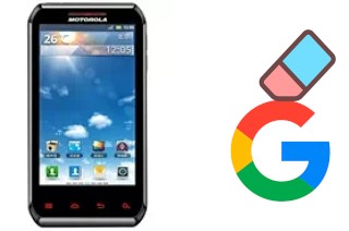 How to delete the Google account in Motorola XT760