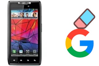 How to delete the Google account in Motorola RAZR XT910