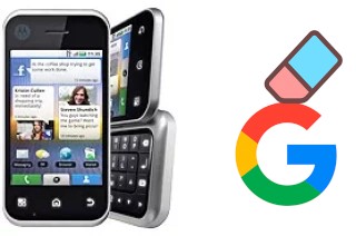 How to delete the Google account in Motorola BACKFLIP
