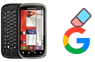 How to delete the Google account in Motorola Cliq 2