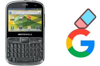 How to delete the Google account in Motorola Defy Pro XT560