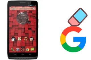 How to delete the Google account in Motorola DROID Maxx