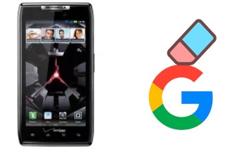 How to delete the Google account in Motorola DROID RAZR XT912