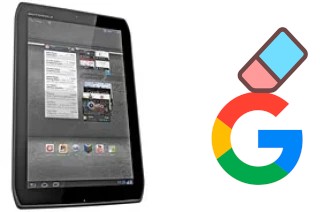 How to delete the Google account in Motorola DROID XYBOARD 8.2 MZ609