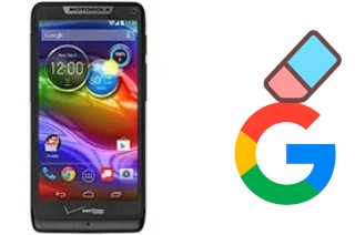 How to delete the Google account in Motorola Luge