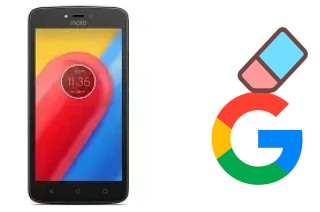 How to delete the Google account in Motorola Moto C 4G