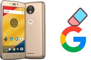 How to delete the Google account in Motorola Moto C Plus