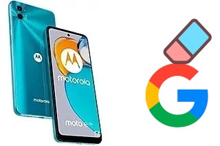 How to delete the Google account in Motorola Moto E22s