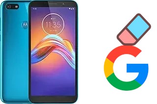 How to delete the Google account in Motorola Moto E6 Play