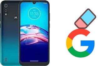 How to delete the Google account in Motorola Moto E6s (2020)