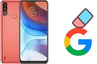 How to delete the Google account in Motorola Moto E7 Power