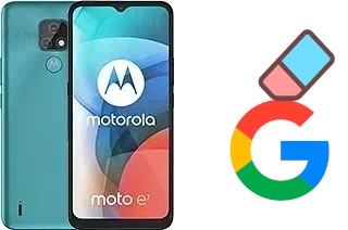 How to delete the Google account in Motorola Moto E7