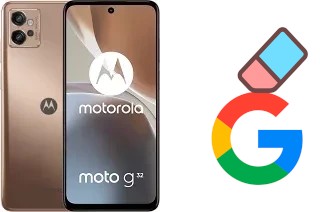 How to delete the Google account in Motorola Moto G32