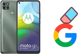 How to delete the Google account in Motorola Moto G9 Power