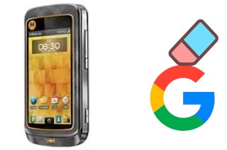 How to delete the Google account in Motorola MT810lx