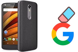 How to delete the Google account in Motorola Moto X Force